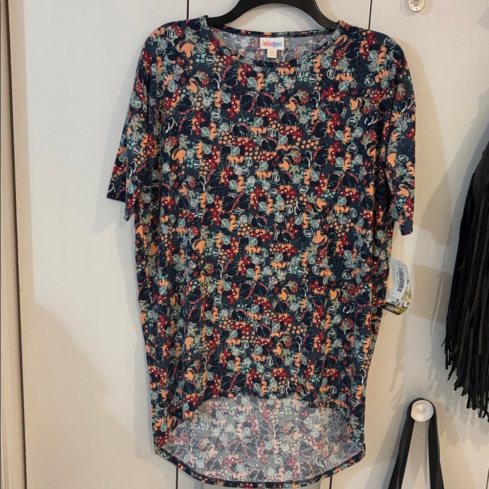 LuLaRoe NEW Disney Irma High Low Tunic Shirt Minnie Mouse,XXS